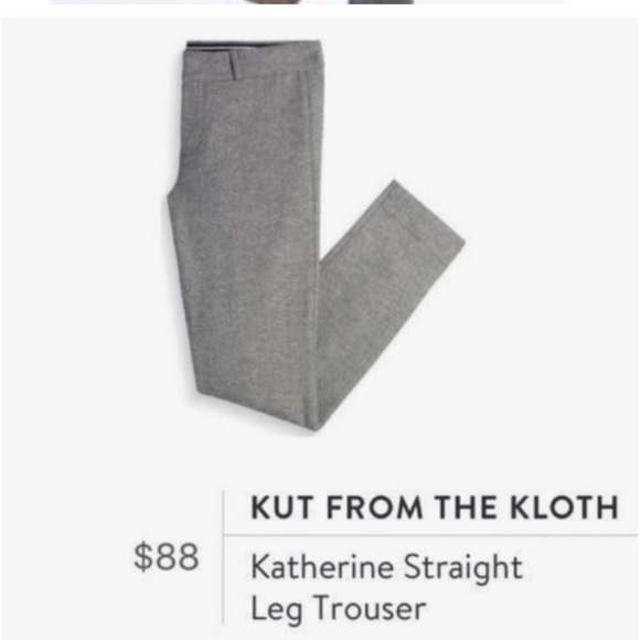 New with tags Kut from the Kloth Katherine gray ankle pants Sz 8 - Picture 3 of 9